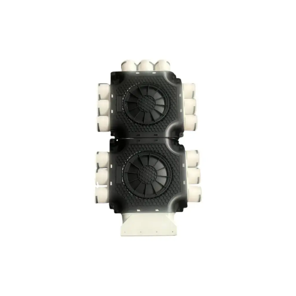 dubbele verdeler 15xØ63mm en 1xconnector, excl. Ø63mm blinddeksels en afdichtringen