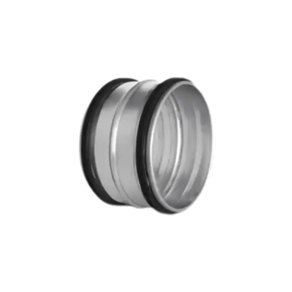 Mof Ø160 galva met rubber