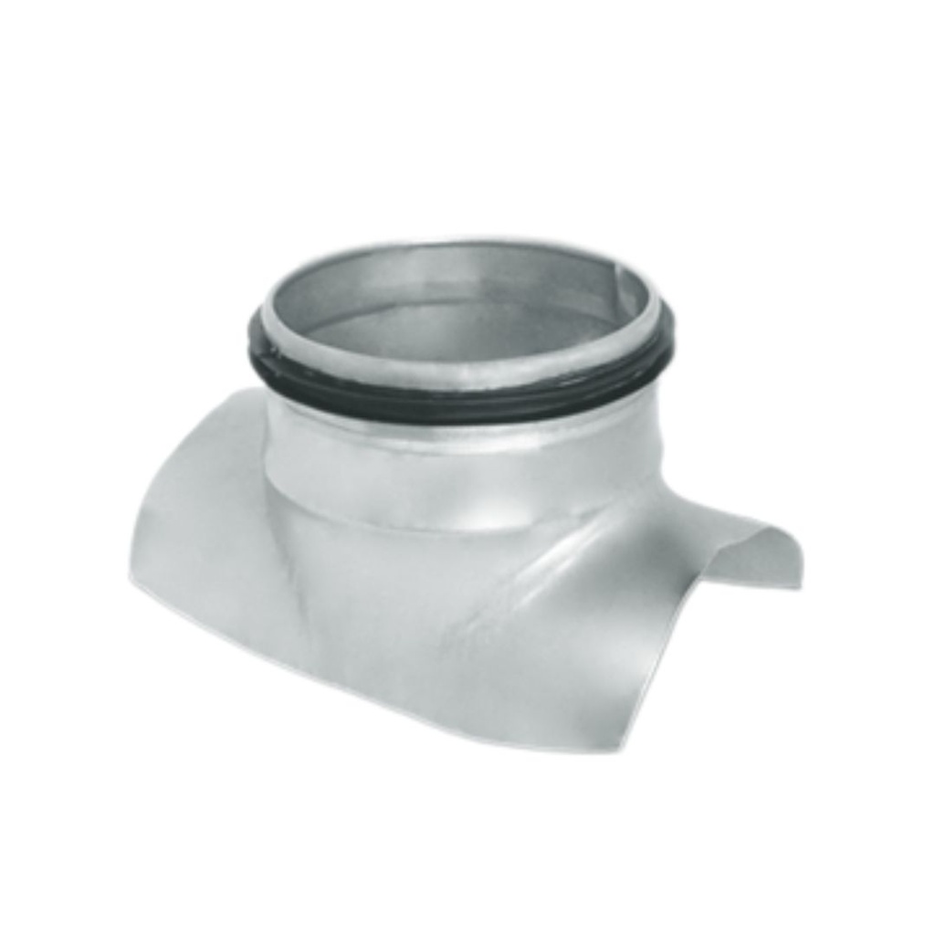 Zadelstuk Ø250mm - Ø250mm met rubber