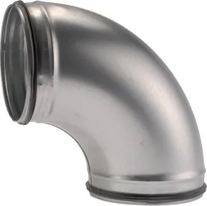 [00.BD90180] Bocht 90° Ø180mm galva met rubber